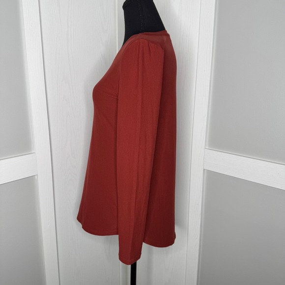 Planet Gold Long Sleeve Stretch Top Cocoa‎ Rose | Size Small NWT - Picture 2 of 6